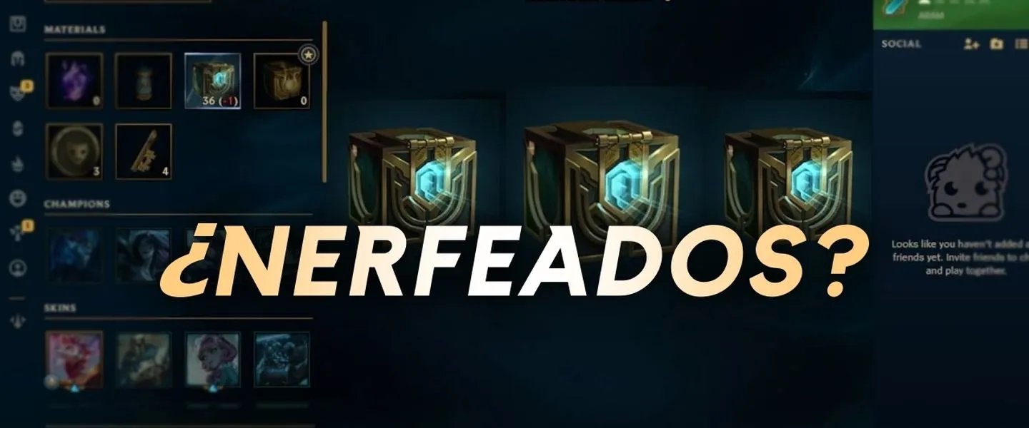 Los Cofres Hextech de LoL en 2025: ¿nerfeados?