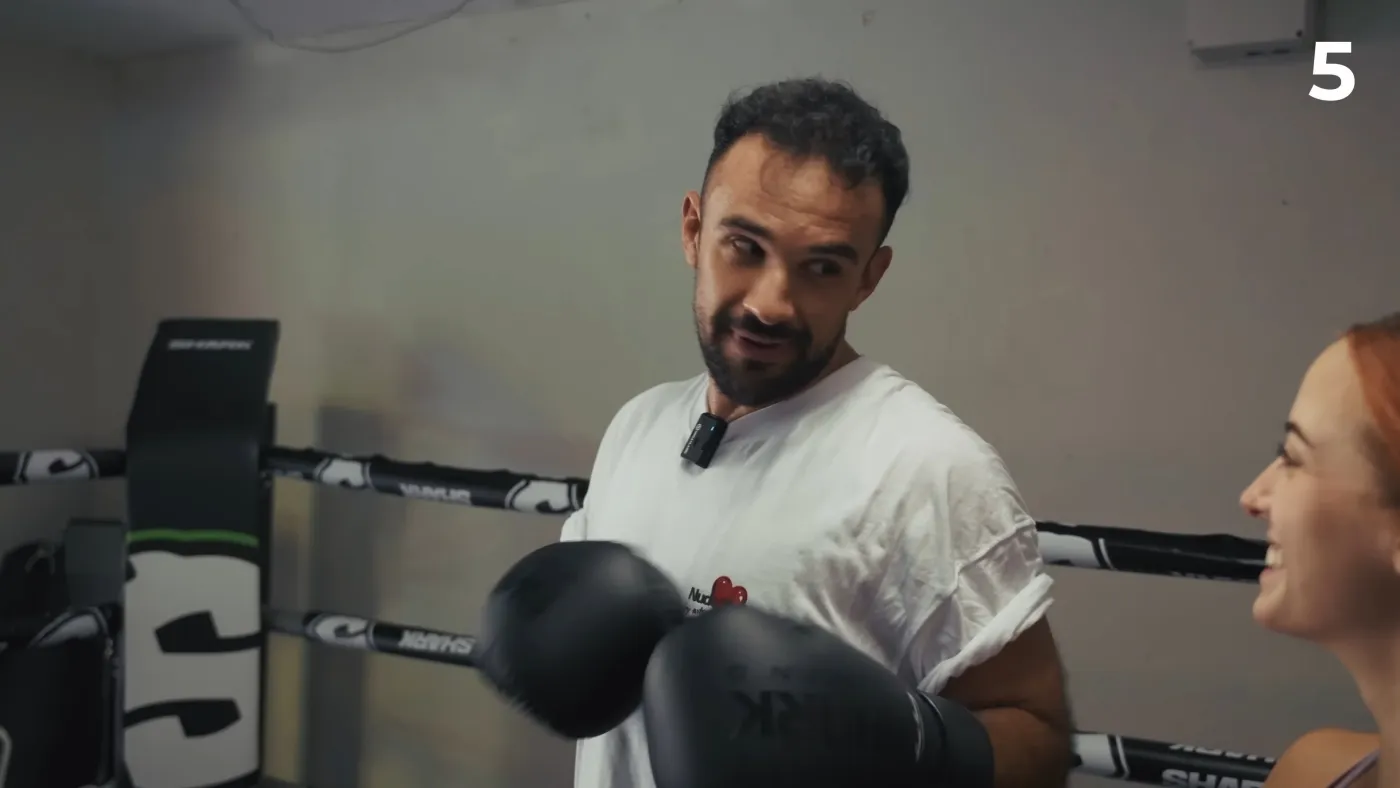 illojuan entrenando en boxeo