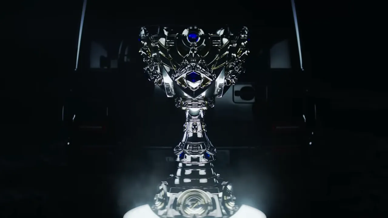 La copa del invocador de Worlds 2025 Trofeo de Worlds 2025