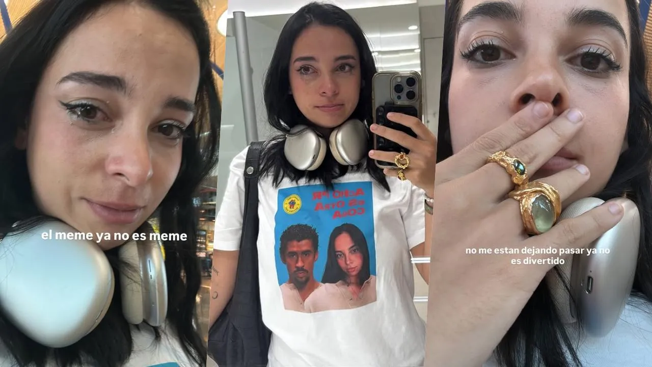 Clers, tirada en el aeropuerto sin ir al concierto de Bad Bunny Clers, tirada en el aeropuerto sin ir al concierto de Bad Bunny