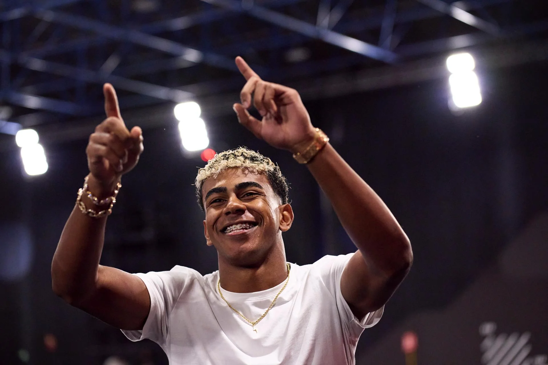 Lamine Yamal celebra la primera victoria de La Capital