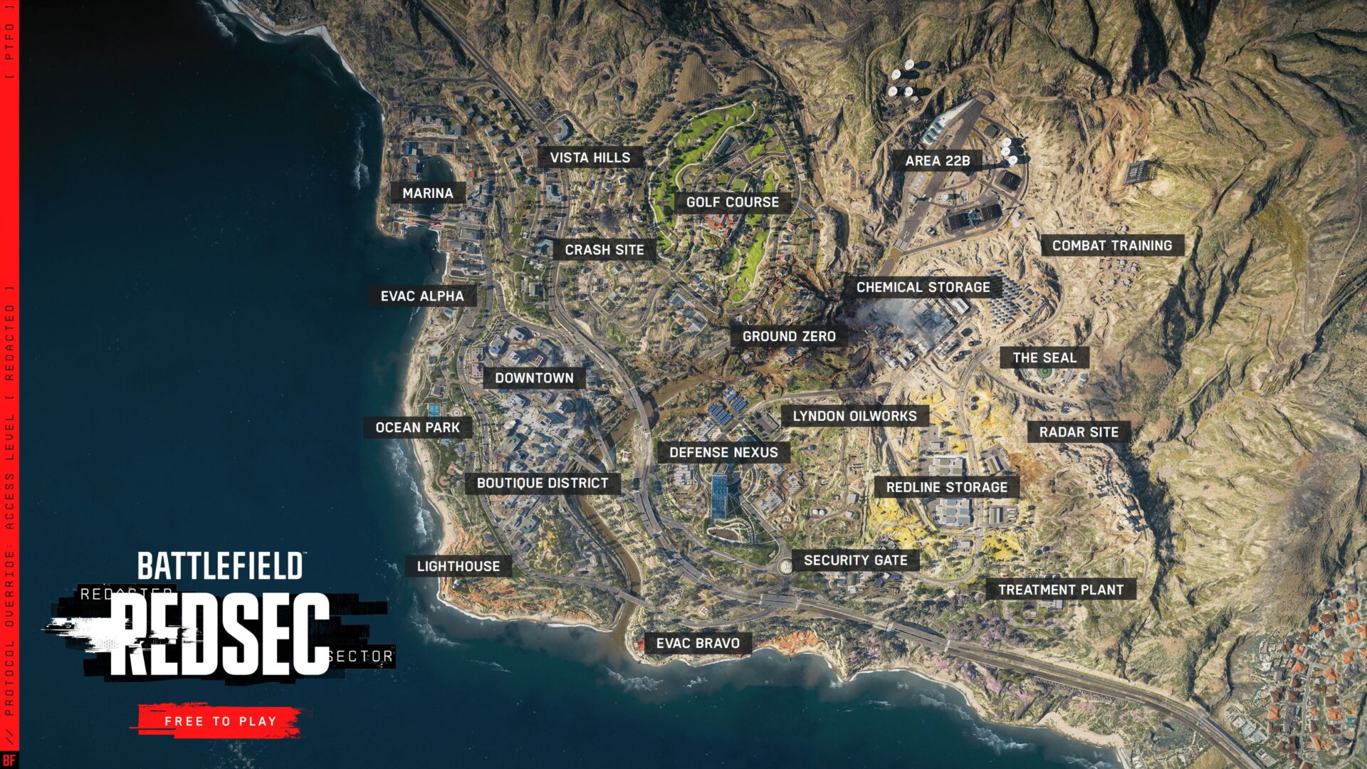 Mapa del battle royale de Battlefield, RedSec.