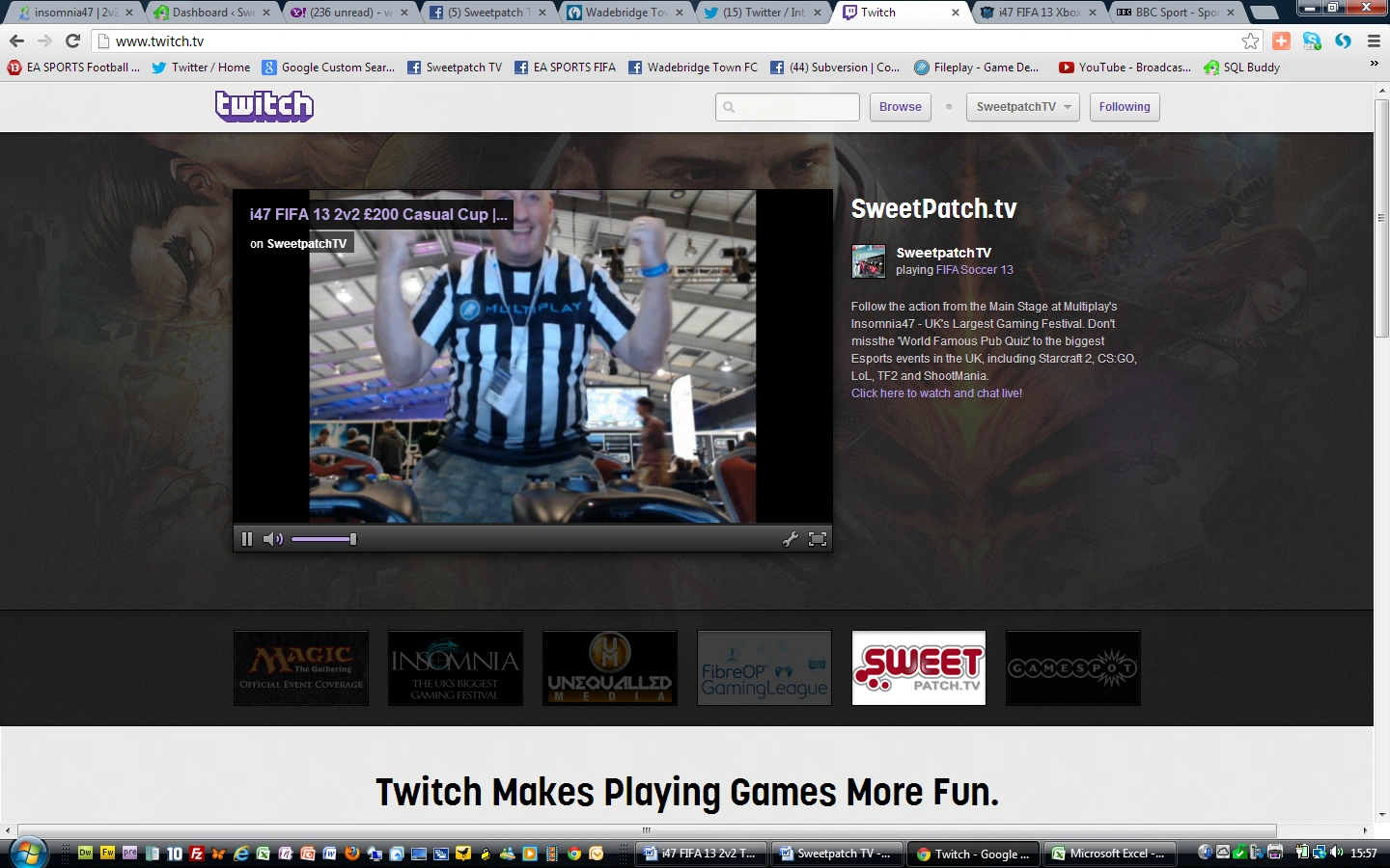 Página principal de Twitch en 2013, antes de la era dorada del streaming