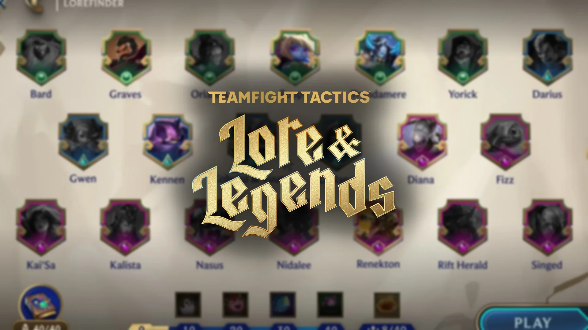 Todas las novedades del Set 16 de TFT de Lore and Legends