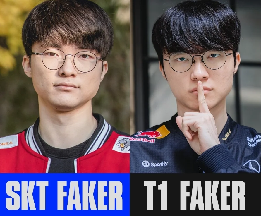 Faker en sus dos etapas históricas.