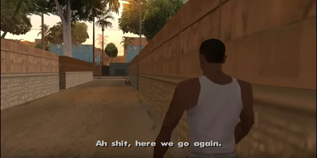 GTA San Andreas meme here we go again