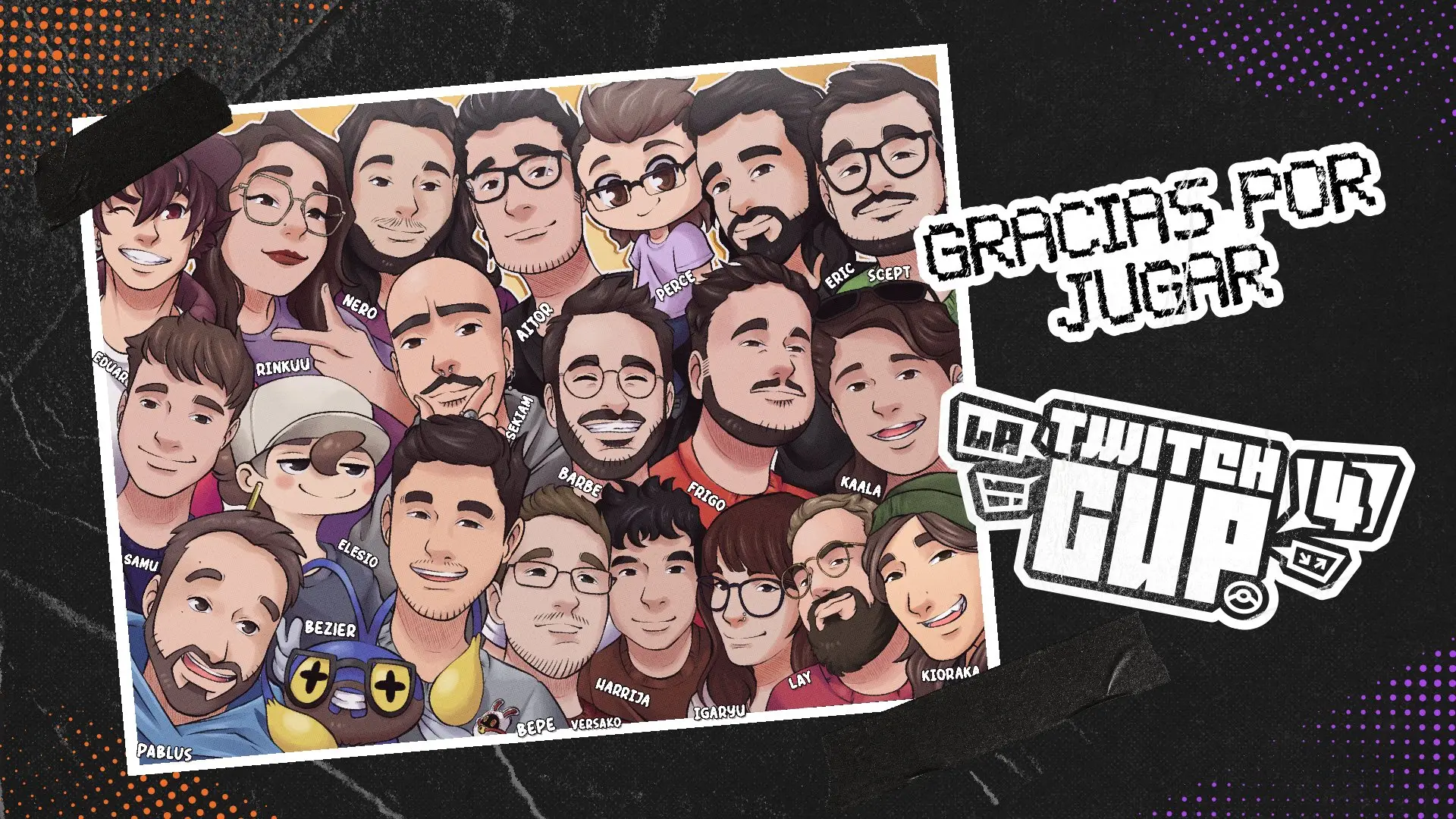El equipo encargado de crear la Twitch Cup 4