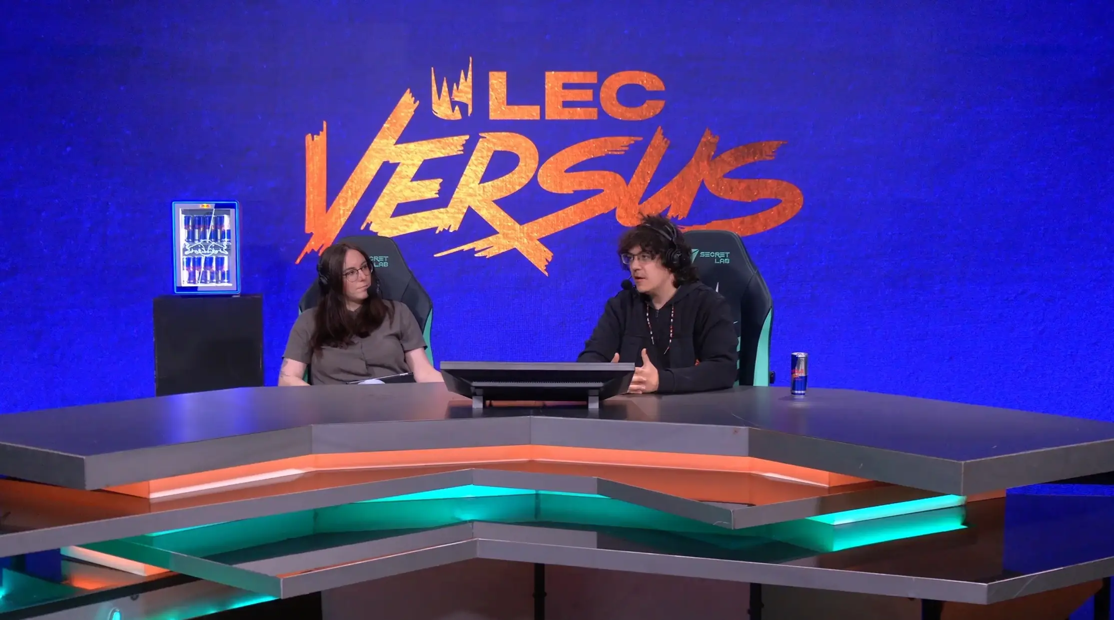 Una imagen de la emisión de la LEC en el canal de Twitch de LES.