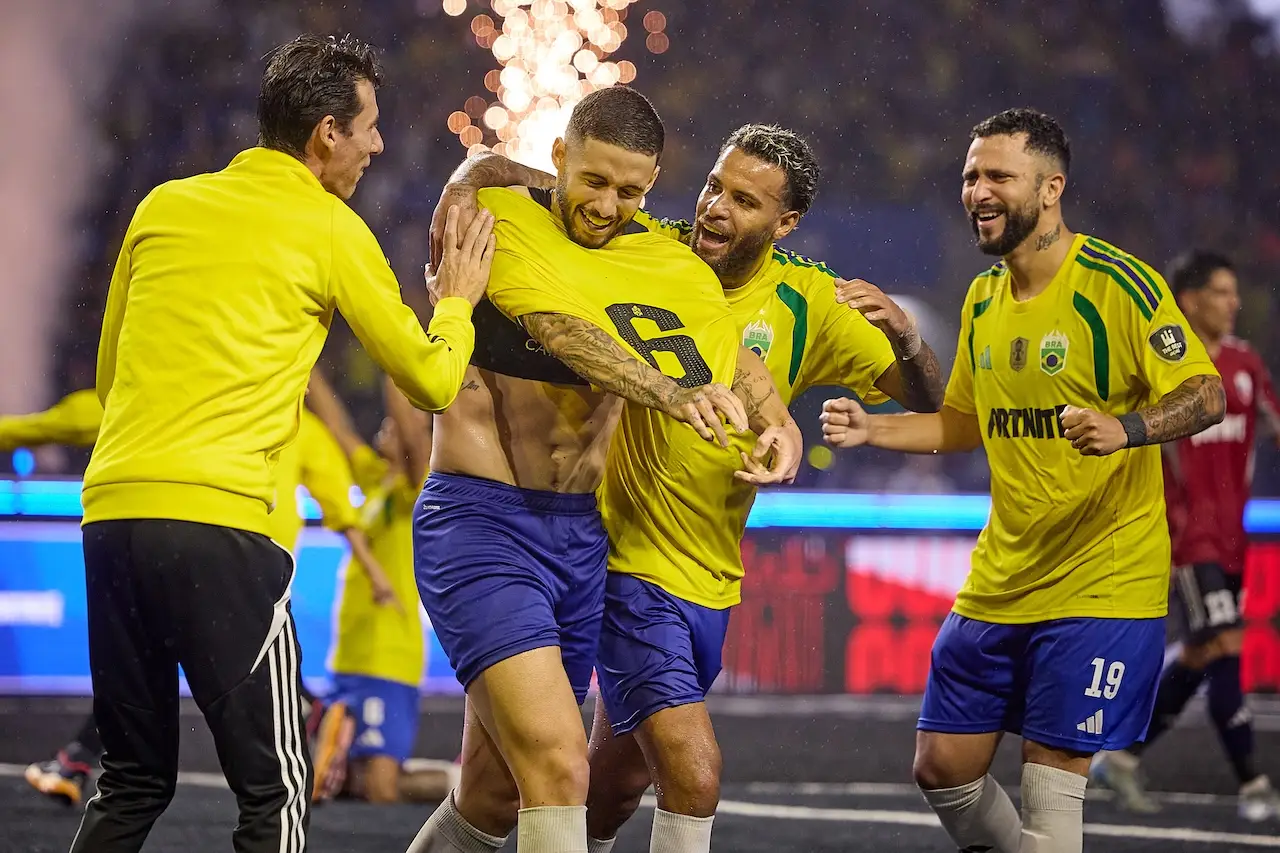 Brasil celebra la victoria en la Kings world cup nations