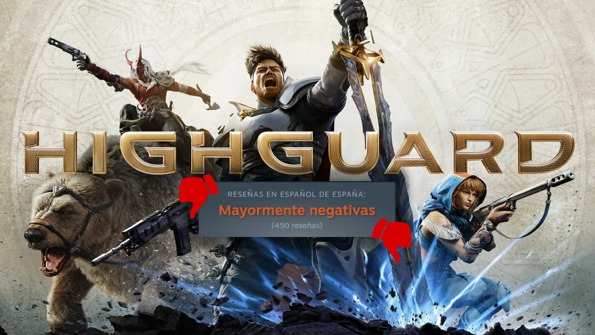 Highguard se estampa en su lanzamiento y ya es un fracaso.