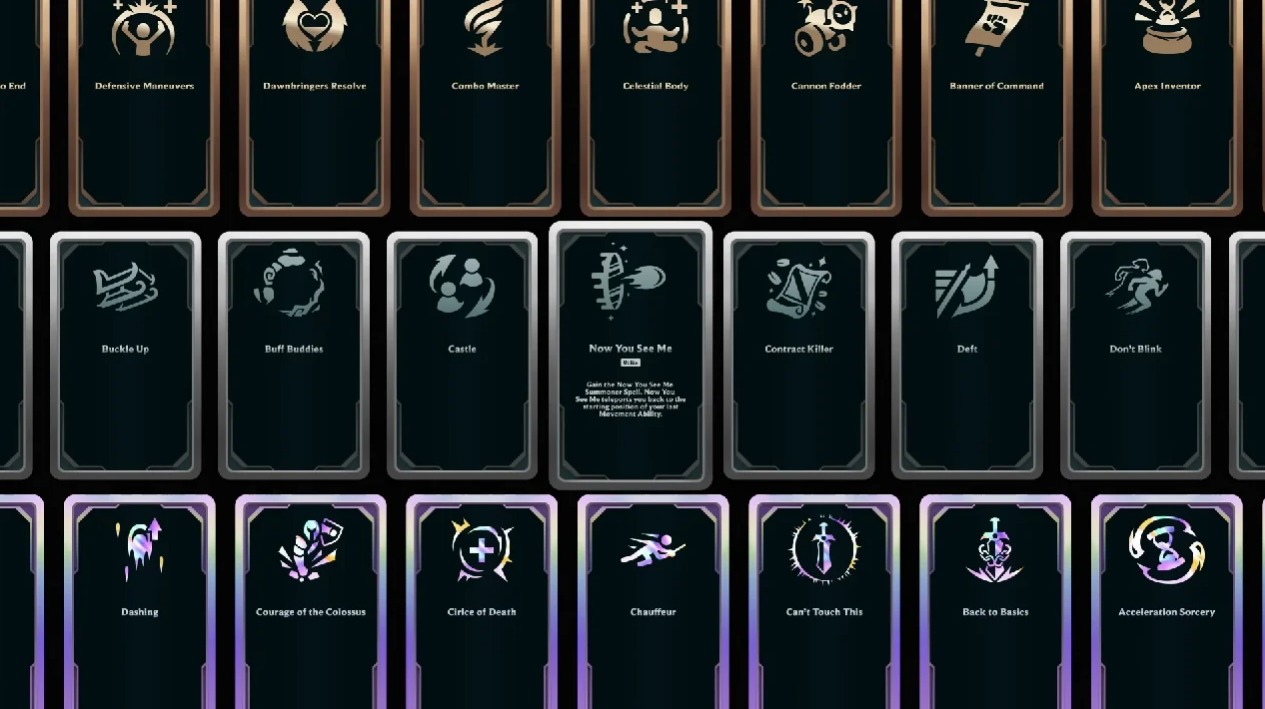 Algunos de los aumentos del modo Arena de League of Legends.