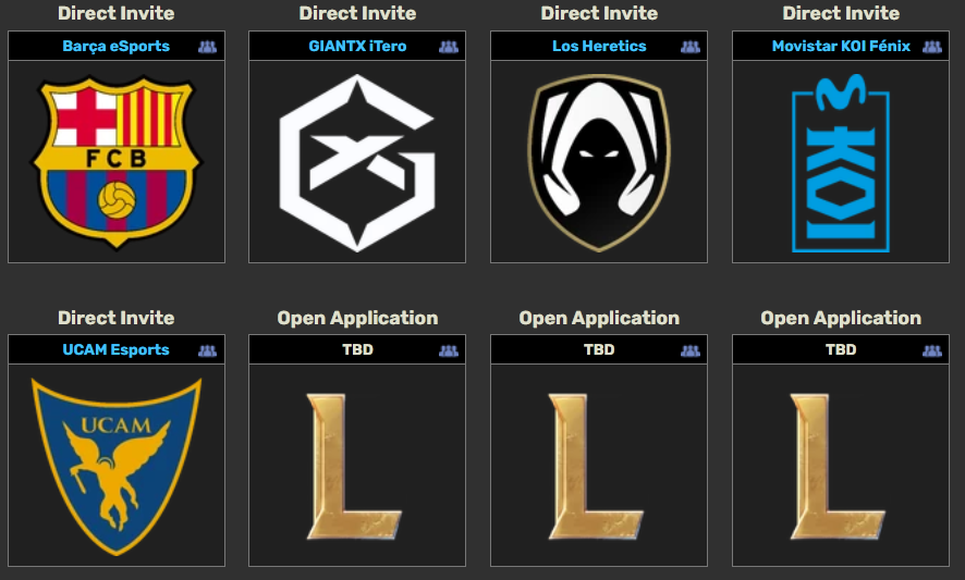 Los equipos confirmados para la LES 2026.