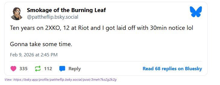 ¿Peligra 2XKO tras los despidos de Riot Games? La tensa situación del juego en 2026 Un ejemplo de los despidos en el equipo de 2XKO