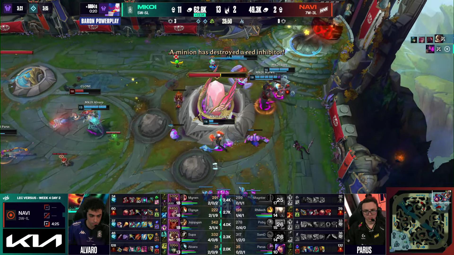 ¿Cuándo juega Movistar KOI vs NAVI? El ganador entra en las finales de LEC Versus ¿Cuándo juega Movistar KOI vs NAVI? El ganador entra en las finales de LEC Versus