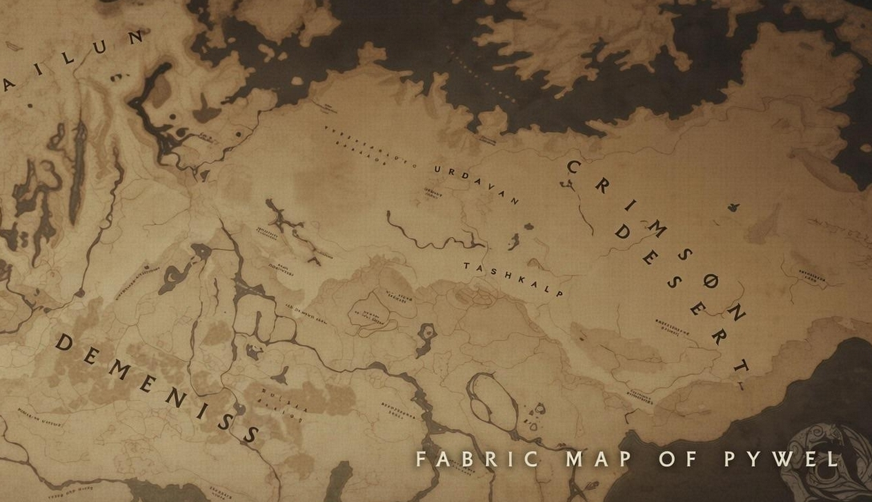 Diez detalles increíbles de Crimson Desert que lo hacen candidato a GOTY en 2026 Un mapa de Pywel: el continente que exploraremos en Crimson Desert.