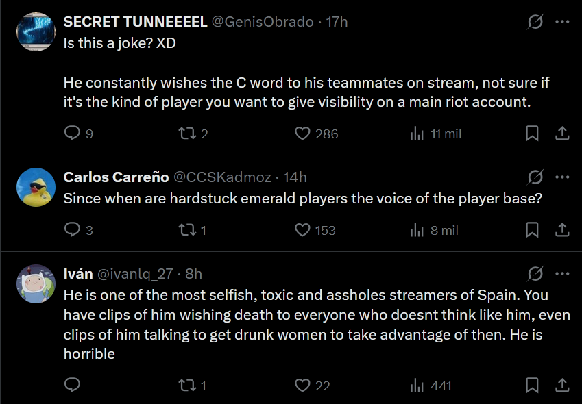 Xokas confirma que se ha reunido con Riot Games: ¿De qué temas de LoL han hablado? Algunas críticas a Riot Games por reunirse con Xokas.