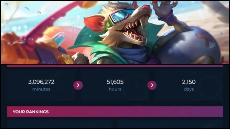 El jugador de LoL con más horas jugadas del mundo.