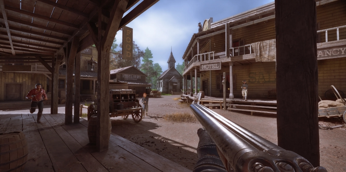 ¿Qué es The Legend of California? El nuevo videojuego del creador de Overwatch Una imagen de la primera persona del juego.