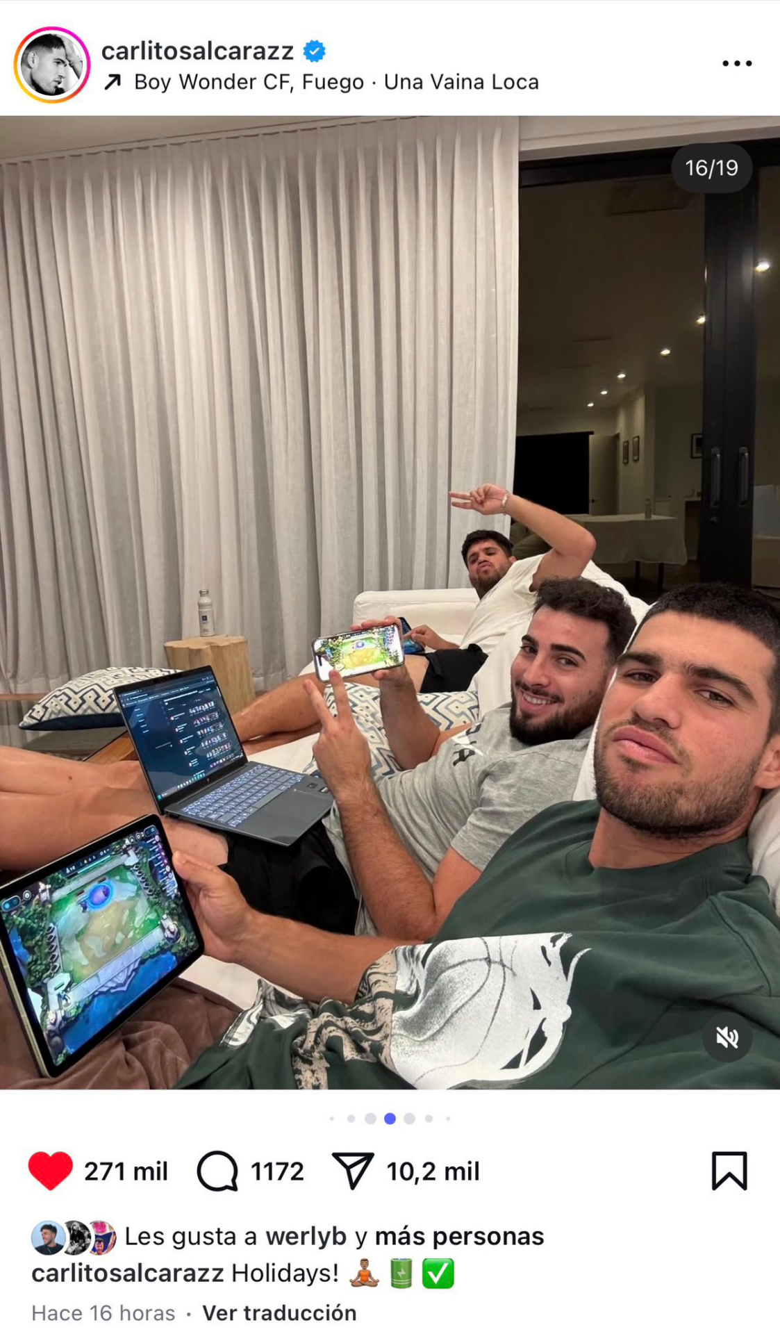 El tenista top que quiere viciar a Carlos Alcaraz al LoL para ganarle al tenis La imagen de Carlos Alcaraz jugando al TFT que se hizo viral hace semanas.