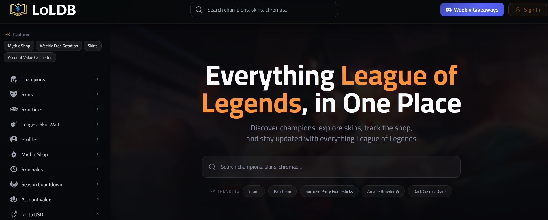 ¿Cuánto vale tu cuenta de LoL? Puedes comprobarlo así con esta web LolDB: la web que te da toda la información de tu cuenta de LoL.