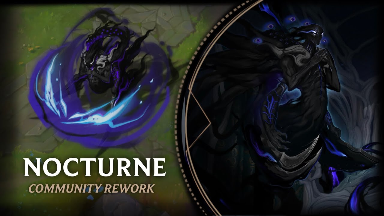 ¿Llegará el rework de Nocturne en 2026? Por lore encaja y es el "último" que prometieron Este es el rework de Nocturne creado por la comunidad.