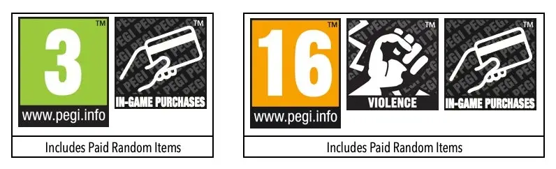 Los juegos con loot boxes pasarán a tener la clasificación PEGI 16