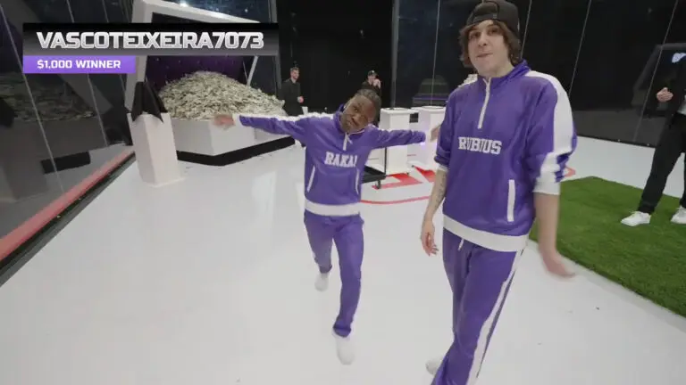 Una de las imágenes virales de Rakai en el vídeo de MrBeast.