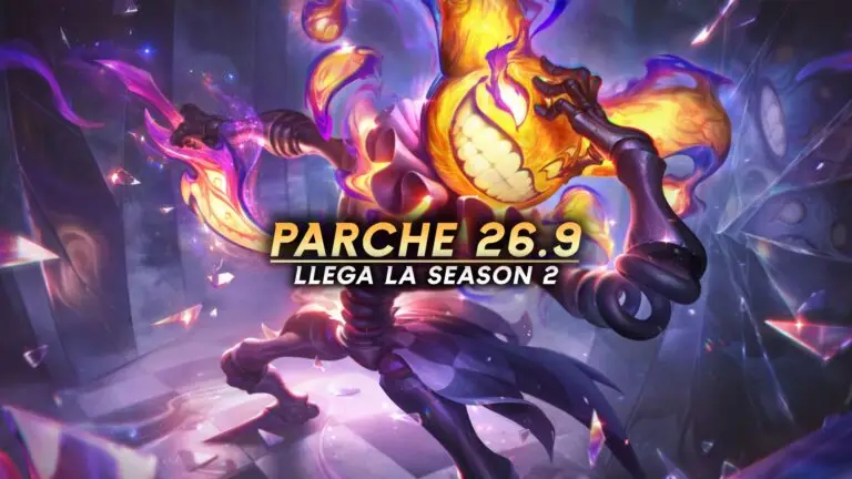 Notas del parche 26.9 de LoL que trae la nueva temporada 2 de 2026.