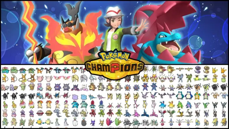 Todos los Pokémon disponibles en el lanzamiento de Pokémon Champions.