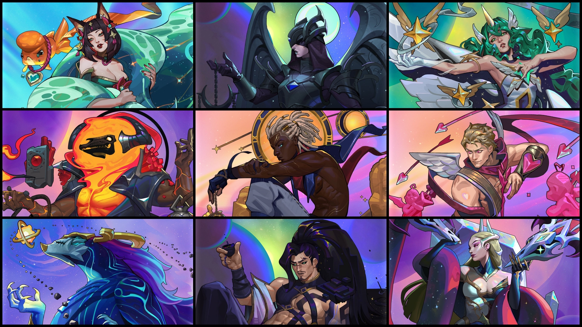 Toda la información del nuevo Set 17 de TFT: nuevas clases, unidades, mecánicas y más Los nueve dioses del Set 17 de TFT.