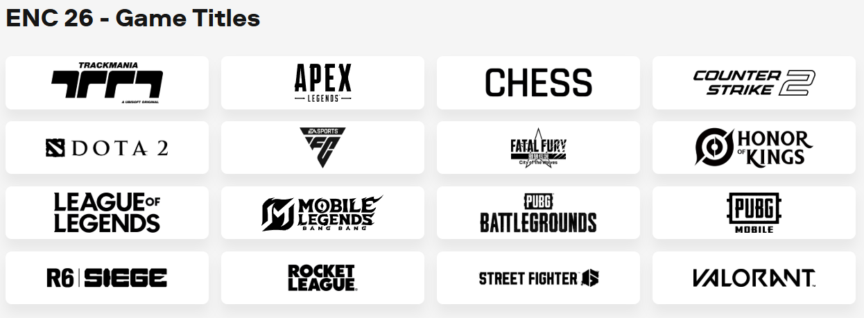 España presenta su cuerpo técnico para todos los juegos de la Esports Nations Cup 2026 La lista de todos los juegos de la Esports Nations Cup 2026.