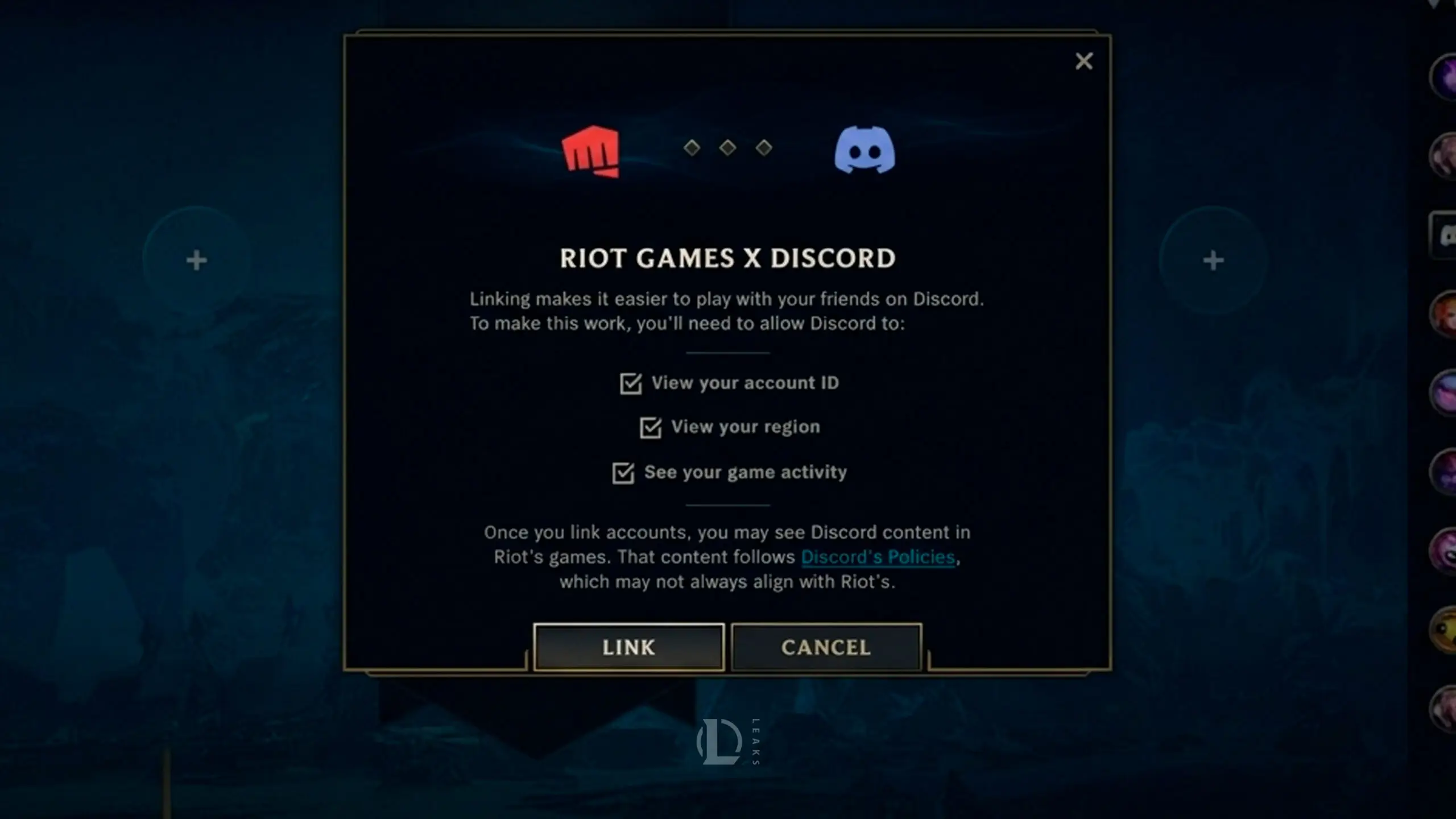 Cómo vincular tu cuenta de League of Legends con Discord.