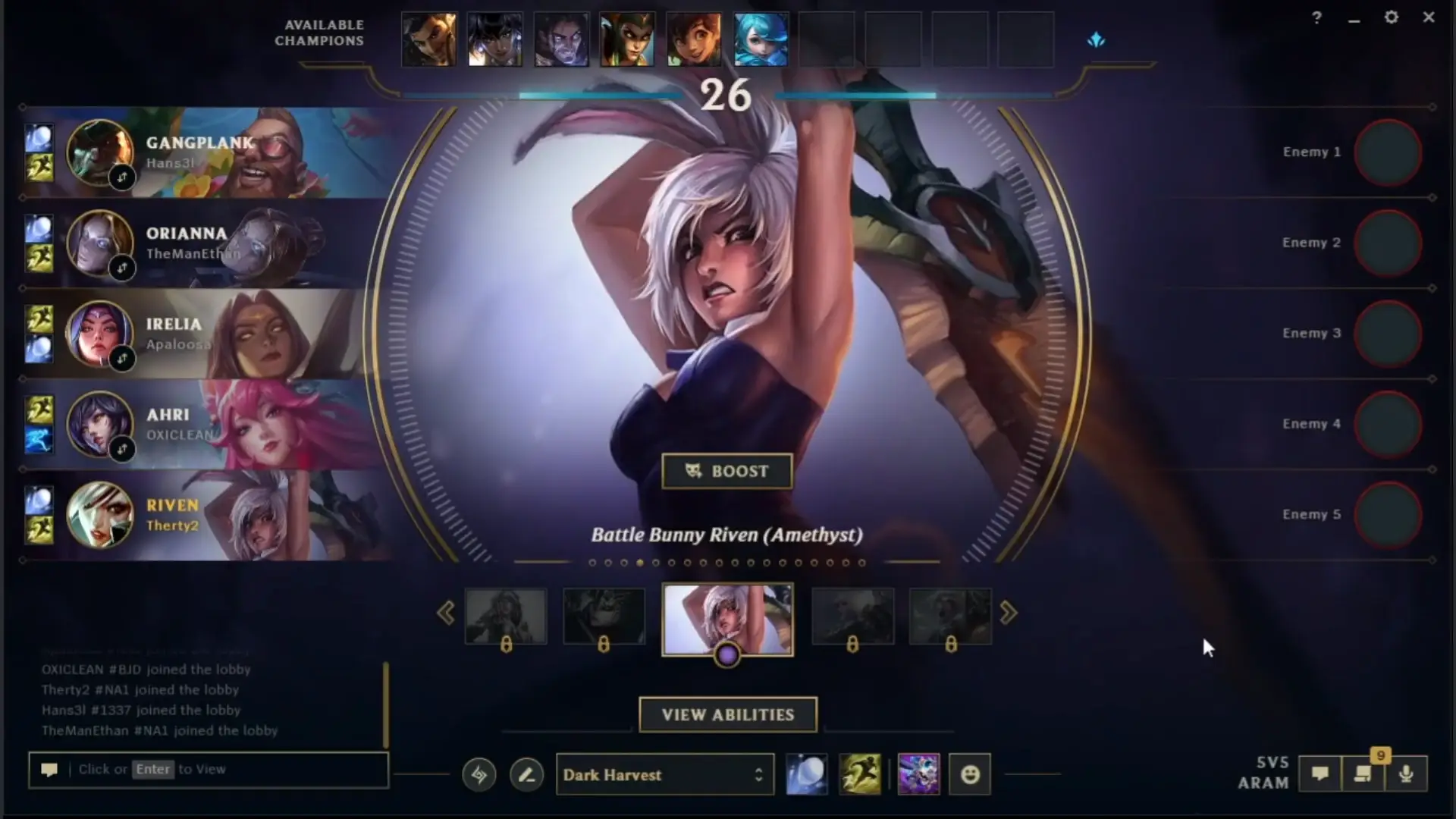 ARAM Wardrobe es el nuevo pase de batalla de League of Legends.