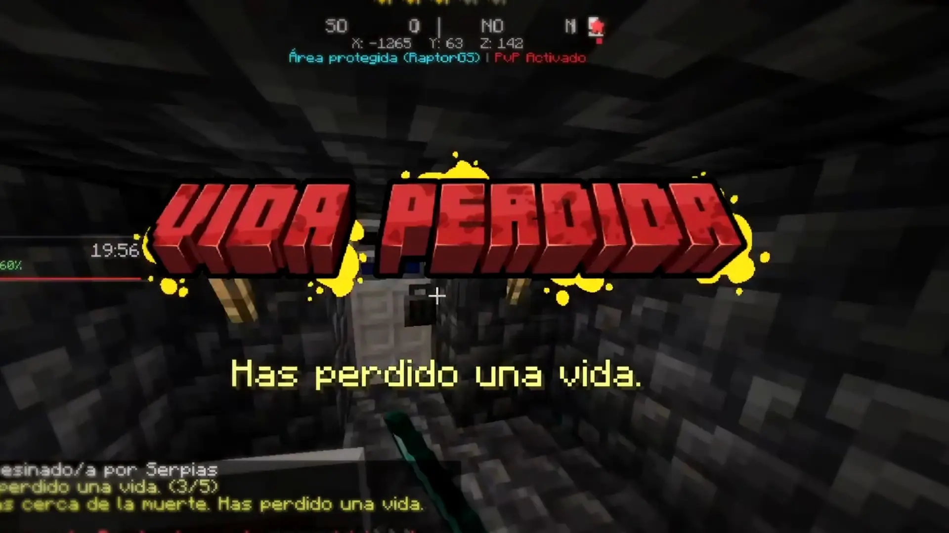 Todas las muertes y vidas perdidas de Minecraft Extremo 3.