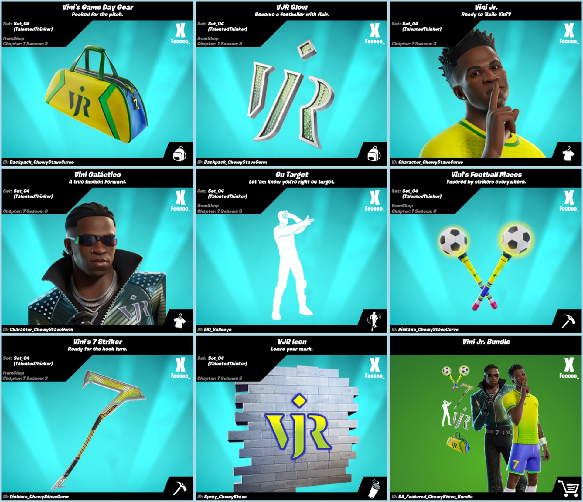 Cómo conseguir gratis la skin de Vinicius Jr en Fortnite Cosméticos disponibles de la skin de Vinicius Jr en Fortnite.