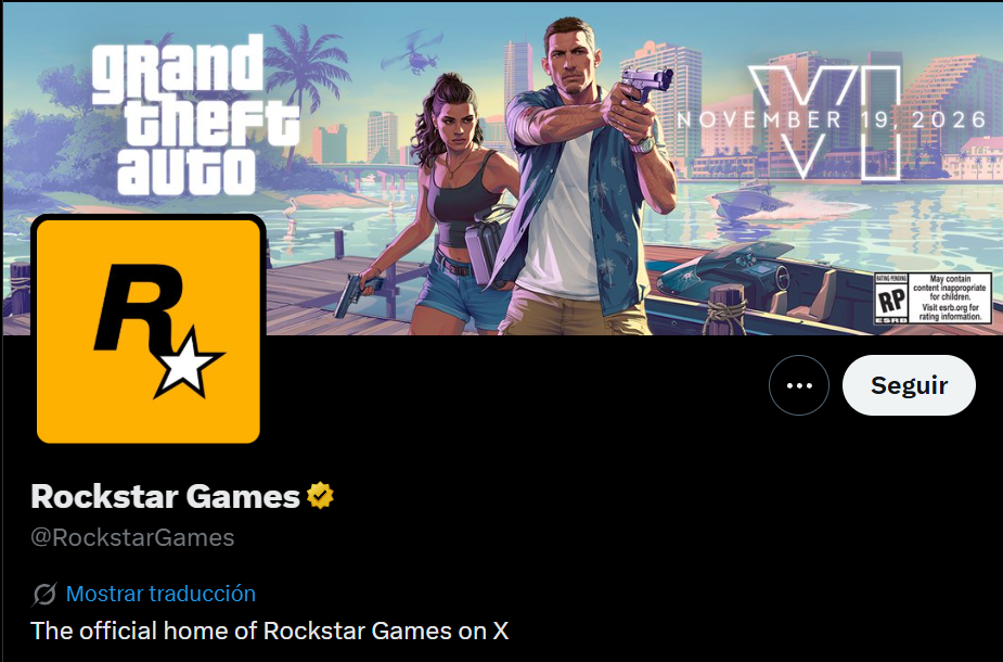 El inquietante tuit que sugiere que GTA 6 se retrasa a 2027: Rockstar Games sigue a esa cuenta El inquietante tuit que sugiere que GTA 6 se retrasa a 2027: Rockstar Games sigue a esa cuenta