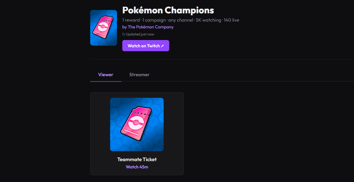 Todos los drops gratuitos de Pokémon Champions y códigos de regalo misterioso en junio de 2026 Uno de los drops gratuitos de Pokémon Champions.