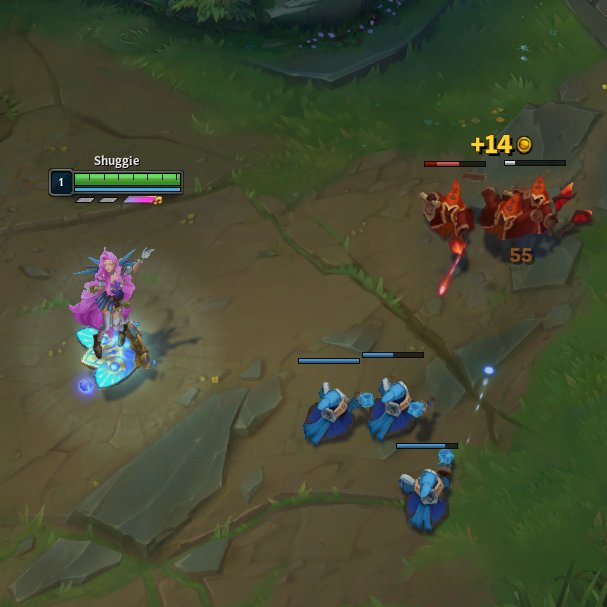 Polémica con el indicador de last hit en el LoL: Riot recula y no lo añadirá a las rankeds... de momento La vida de los minions se pone blanca cuando pueden morir con el indicador de last hit.
