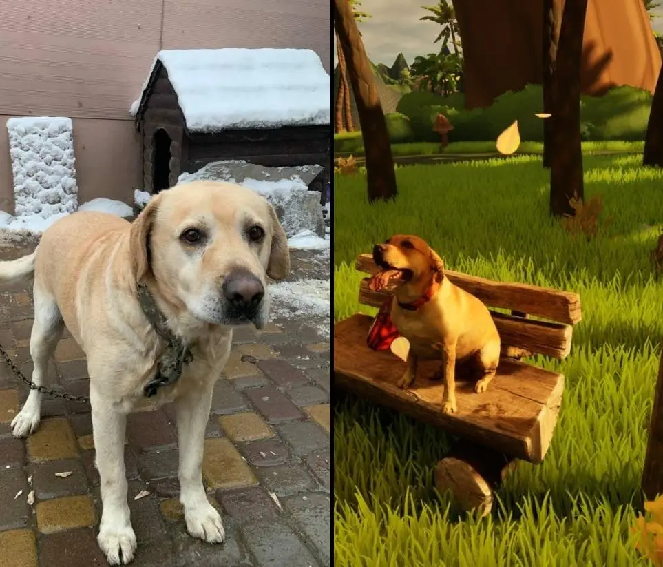 Un desarrollador incluye a su perro en su videojuego