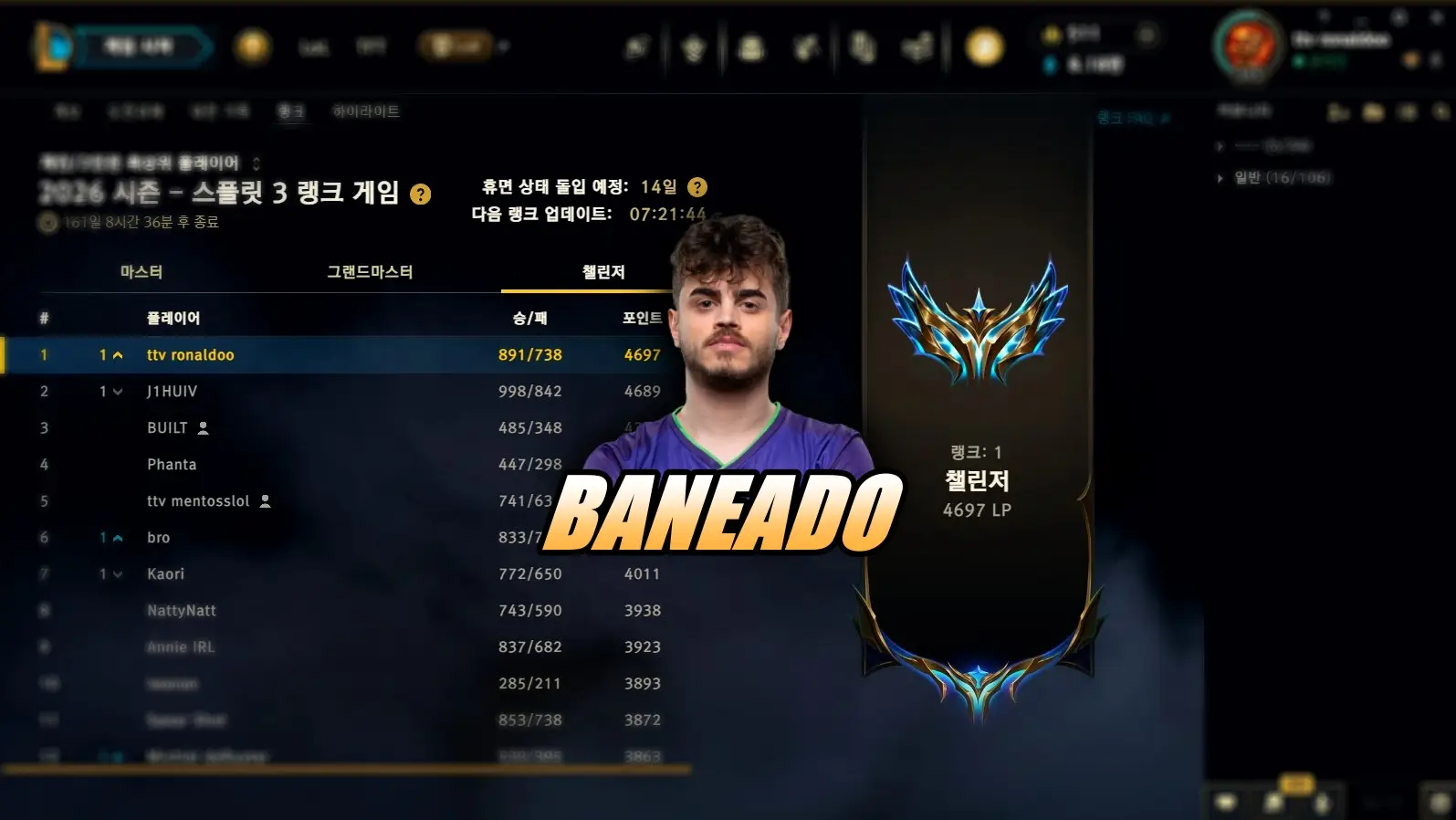 Riot banea al top 1 del soloQ de Europa.