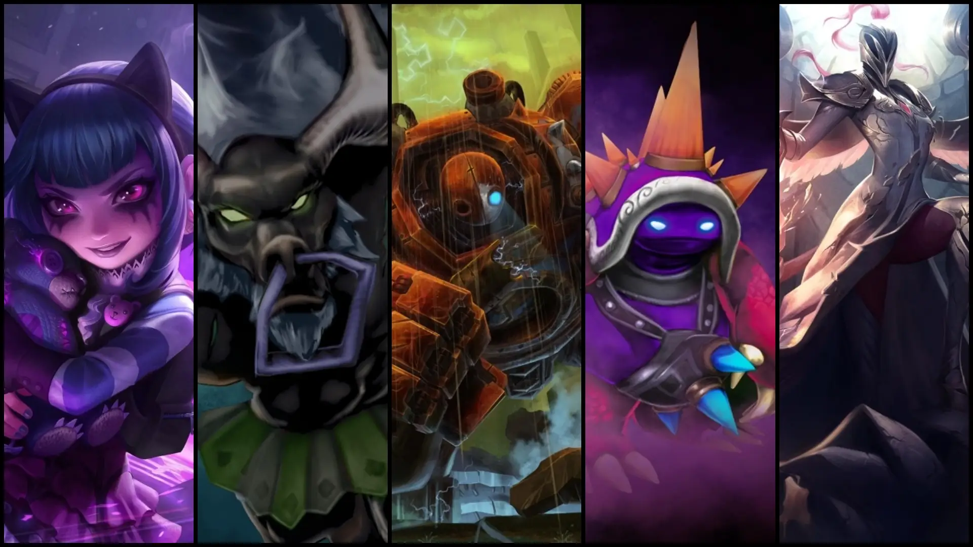 Varias de las skins exclusivas en League of Legends Classic.
