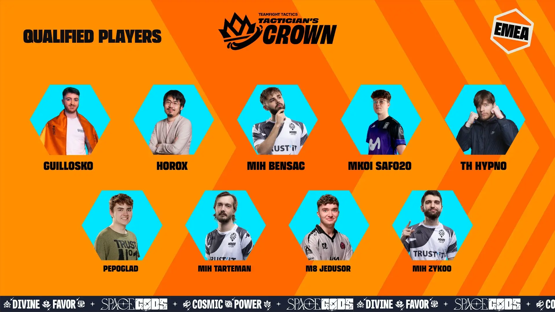 Todos los jugadores europeos clasificados al mundial de TFT del Set 17.