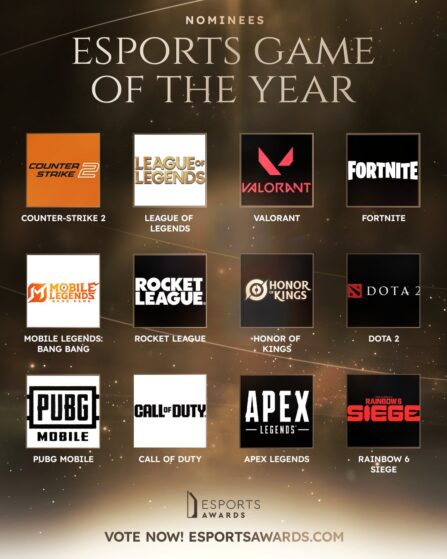 Todos los nominados en los Esports Awards 2026: dos españoles y un destino Todos los nominados en los Esports Awards 2026: dos españoles y un destino