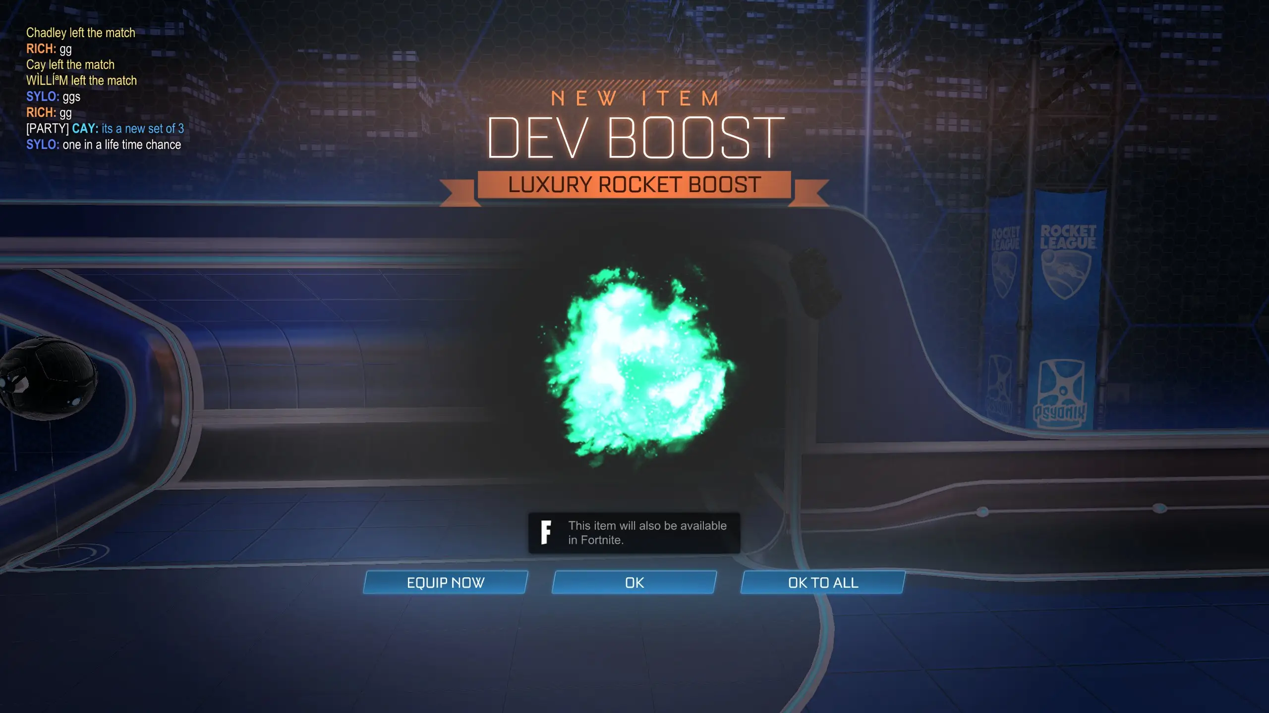 El dev boost en Rocket League.