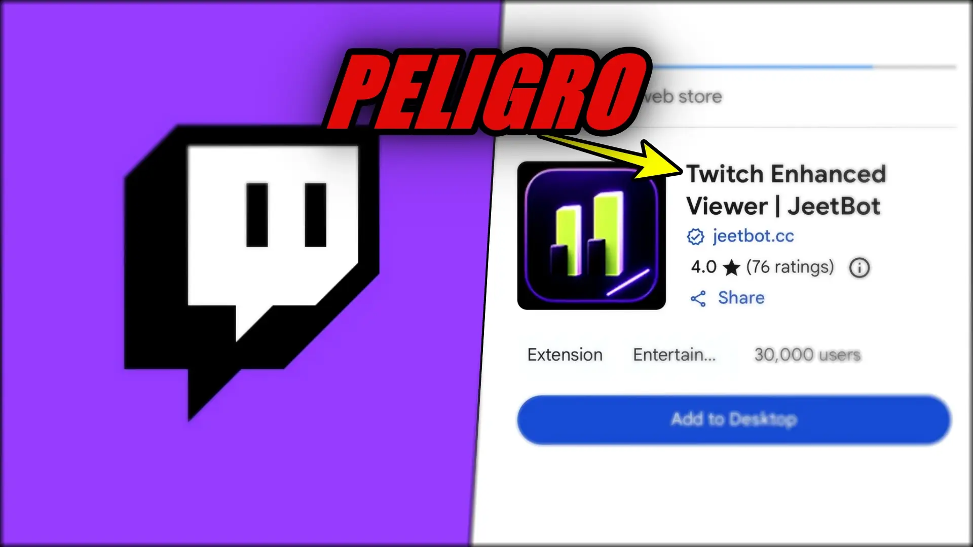 La peligrosa extensión de Twitch que pone en peligro tus datos.