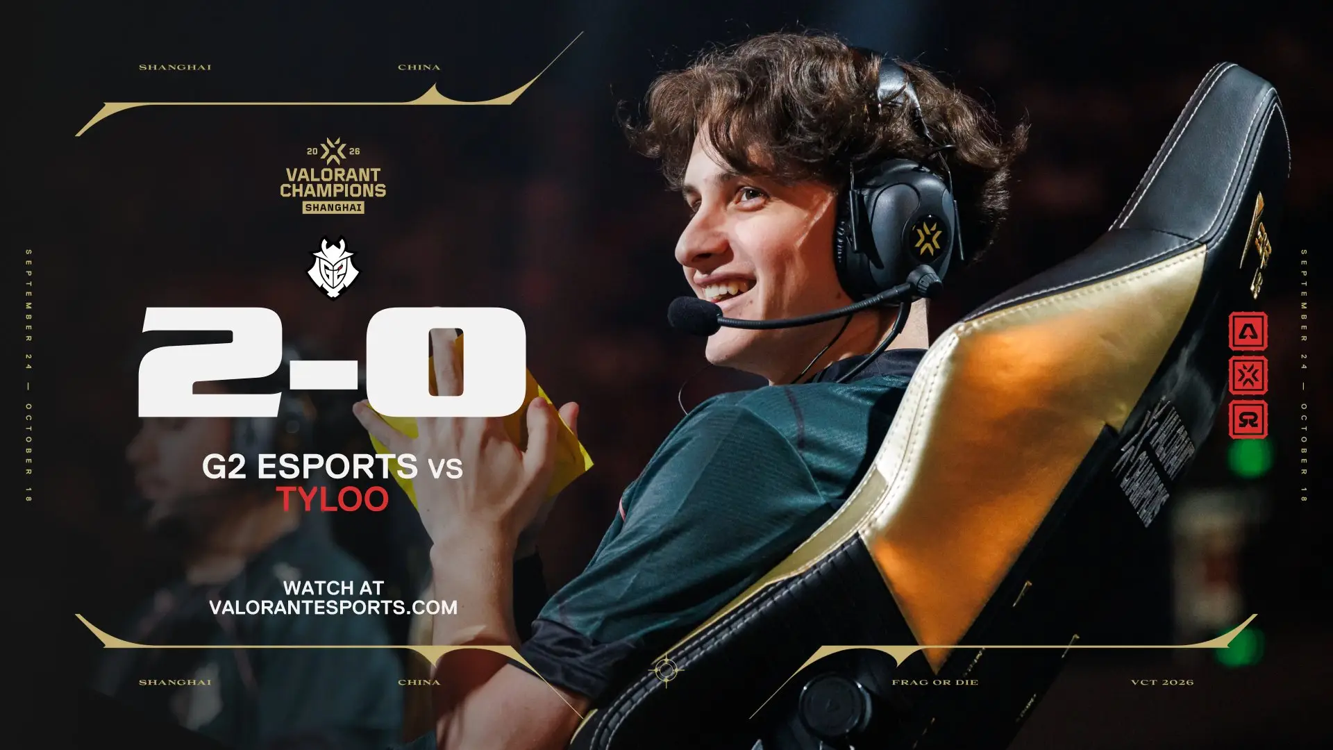 Primera sorpresa en el Valorant Champions: G2 Esports gana a TYLOO en su propia casa