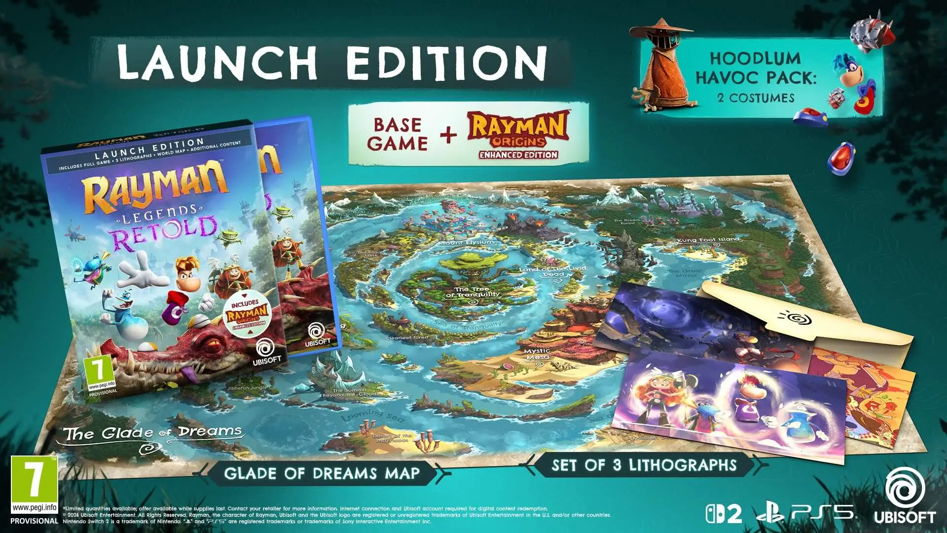 Contenido de la edición física de Rayman Legends Retold