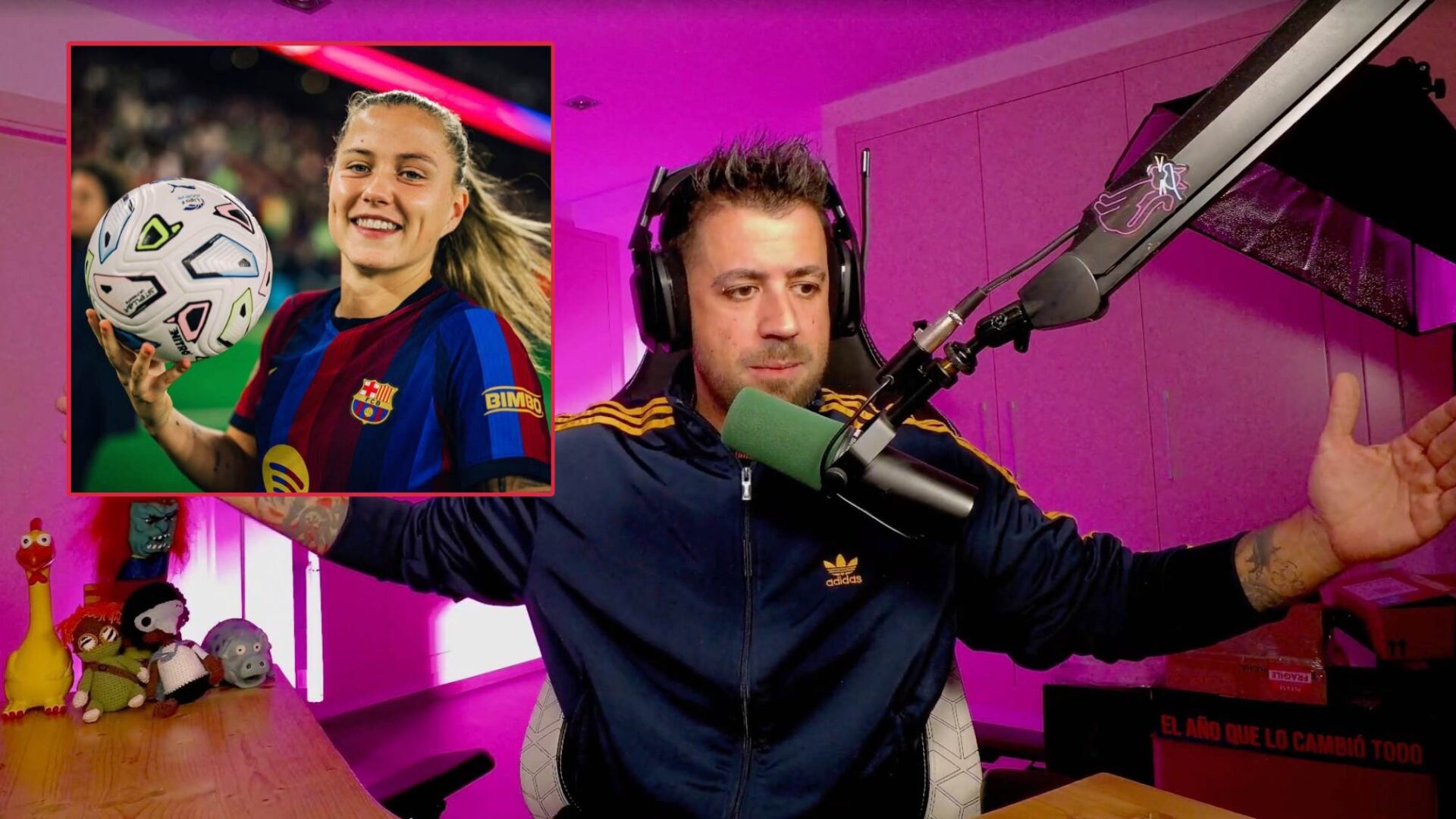 Auronplay, emocionado con el follow de Claudia Pina: "La mejor jugadora del mundo"