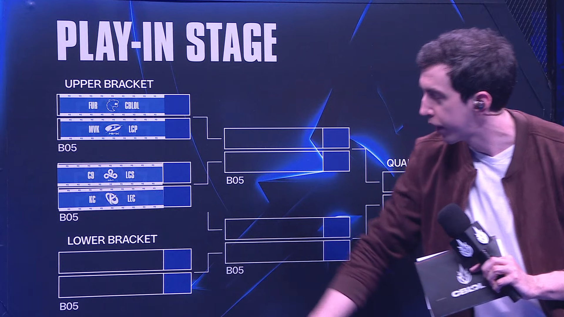 El primer partido de Worlds 2026 es un EU vs NA: Karmine Corp contra Cloud9 Momento del sorteo del Play-In de Worlds 2026.