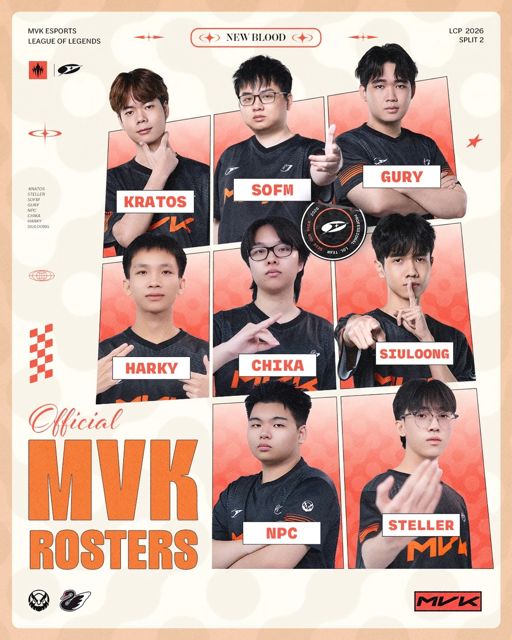 Equipo de MVK Esports en Worlds 2026: plantilla, rendimiento y objetivos Así es el equipo de MVK Esports para Worlds 2026.